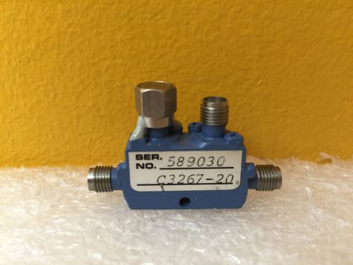 MAC Technology C3267-20, 7.5 to 16 GHz, 20 dB, SMA (M-F) Octave Band Coupler