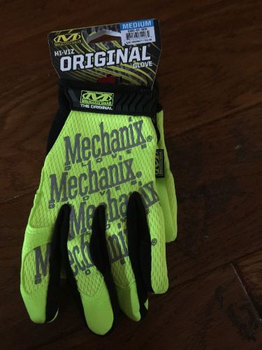 New Mechanix Work Gloves Neon Yellow And Black Size Medium