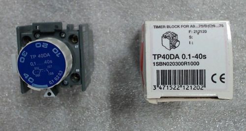 NIB ABB timer block TP40DA 0.1-40S - 60 day warranty