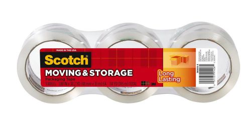 Scotch Long Lasting Storage Packaging Tape 1.88 Inches x 38.2 Yards 3 Pack (3...