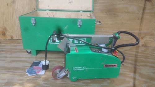 Leister Varimat V2 Automatic Robotic Welder w/ Bitumen 120mm Wheel Kit