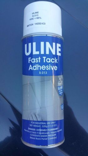 Uline fast tack spray adhesive, 11.1 oz, clear, fast tacking #s-313 for sale