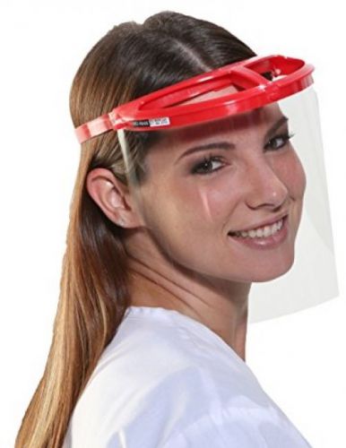 Bio-Mask Face Shield With 10 Shields (Red)