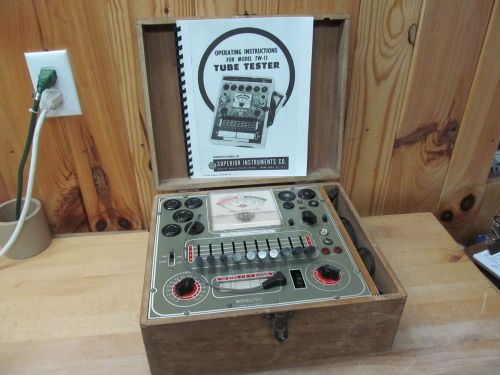 Vintage Superior Instruments SICO TW-11 Radio Vacuum Tube Tester TV-11 TV-II