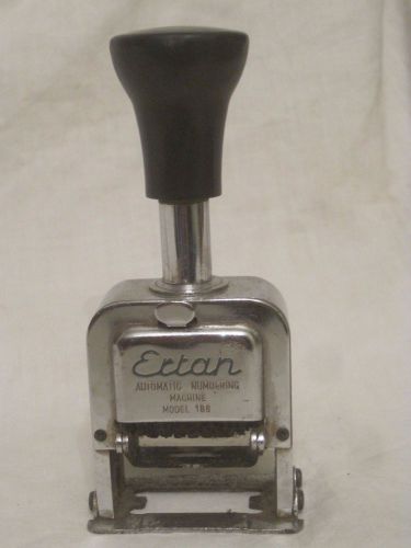 vintage Ertan Model 188 Automatic Numbering Machine 6 wheel number
