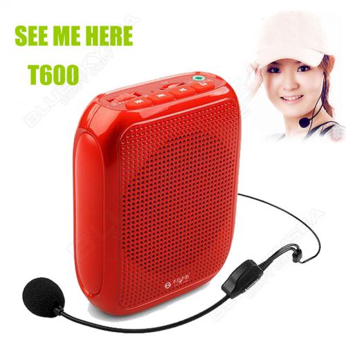 T600 Portable Waistband Voice Booster PA Amplifier Loudspeaker W/ Microphone FM