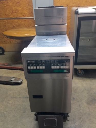 Pitco Electronic Gas Fryer SG14TS with Filtration