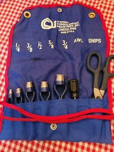 O&#039; Brien Consolidated Industries Arch Punch Set Of 7 With Pouch Size 1/4&#034; to 3/4