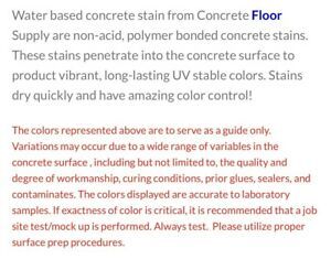 (BLACK) water based concrete stain Complete Kit
