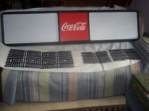 L@@K New 6ft Coca-Cola Menu Board Sign w/4 sets of coke letters &amp; numbers!