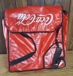 Collectible Coca-Cola Commercial Insulated Pizza Delivery Bag Red Large 2 Pizza