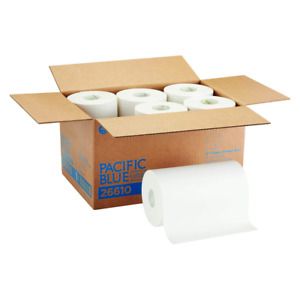 Pacific Blue Ultra 9 Paper Towel Roll White 400 Feet Per Roll 6 Rolls Per Case
