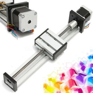 400mm Ball Screw CNC Linear Actuator Slide Stage Rail Guide Motion Table 42Motor