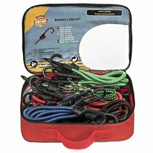Heavy Duty Bungee Cords with Hooks Proudly Made by SUPER SMITHEE 27 Piece