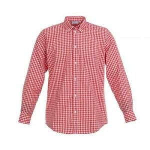 Chef Works - D500WRC-XL - Men&#039;s Red Gingham Dress Shirt (XL)