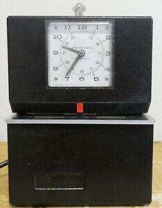 Lathem Model 3026 Time Clock Working WITH Key