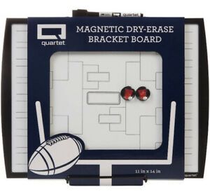Quartet Magnetic Dry Erase Bracket Board 11&#034; x 14&#034; 32 Teams NEW