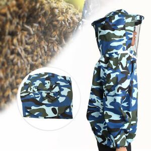 Camouflage Beekeeping Jacket Veil Bee Keeping Suit Hat Smock Protect Equipment