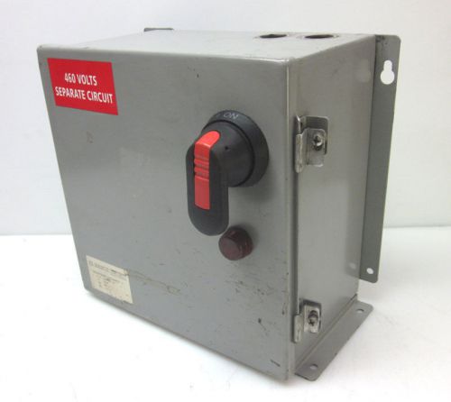 Marcie gn2000-lr 2kva 1-phtransformer disconnect box pri:460v sec:115v fused for sale