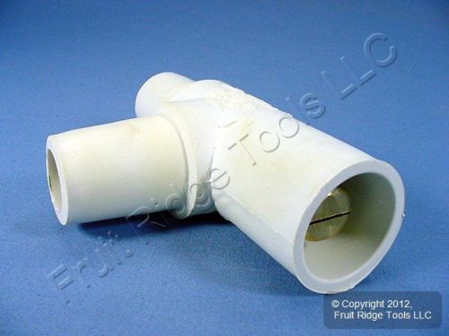 Leviton white cam plug tapping t multi-way connector 16 series 400a 600v 16a22-w for sale