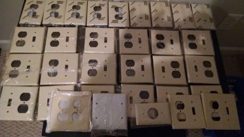 LOT OF (45) RECEPTACLE,SWITCH,AND BLANK COVERS