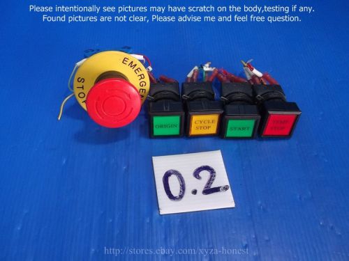 Idec lw-c50 &amp; hw-cb11, 4x oiltight switch pilot lamps and 1xemer, as pictures. for sale