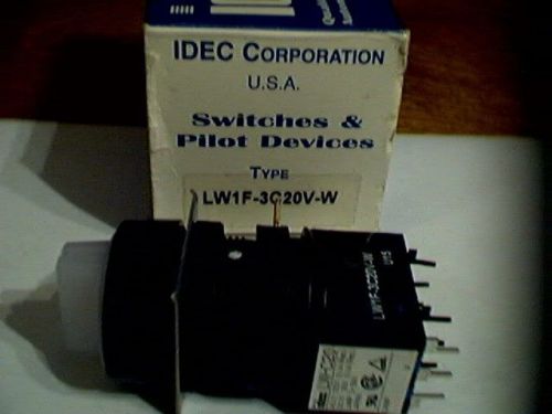 IDAC LW1F-3C20V-W  3 pol 3 position rotary switch with center position being OFF