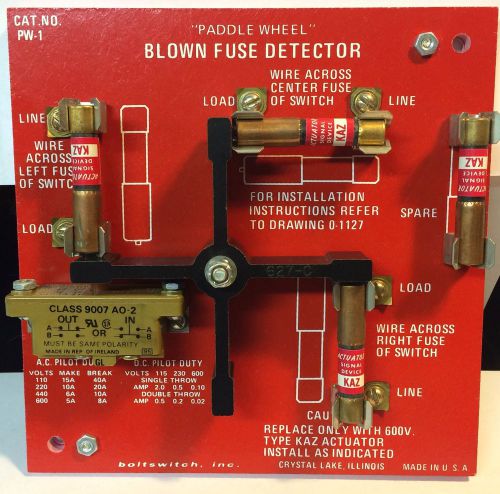 Brand new Cat. No. PW-1 Paddle Wheel Blown Fuse Detector