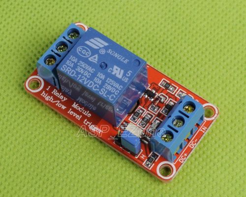 1pcs 12V 1-Channel Relay Module with Optocoupler H/L Level Triger for Arduino