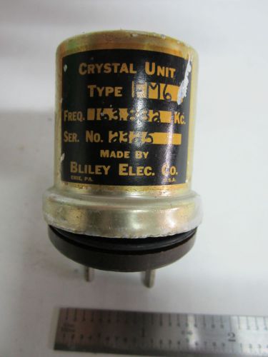 VINTAGE BLILEY ELECTRIC Quartz radio crystal frequency 163.882 KC OPEN UNIT