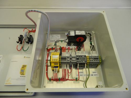 A box with some stuff ground fault circut interupter with bender rcm420 / w1-s35 for sale
