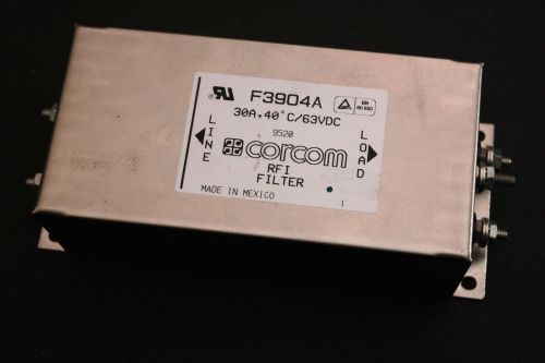 CORCOM RFI filter 30A 63VDC 9520 f3904A tyco   D1