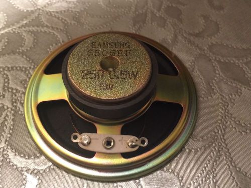 1x  SAMSUNG 6505EF SPEAKER  25Ohm 0.5W D=65mm, H=20mm 2 solder tags  NEW