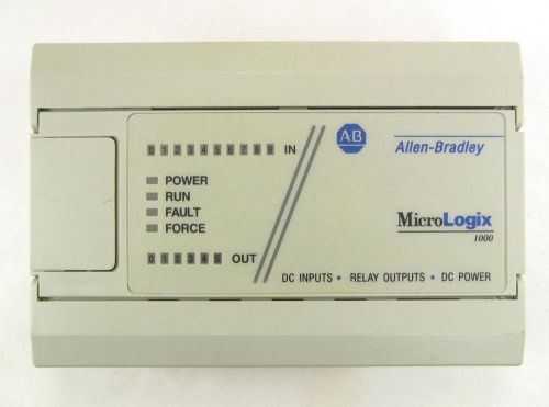 Allen Bradley, MicroLogix 1000, 1761-L16BWB, SER E, Very Good Condition