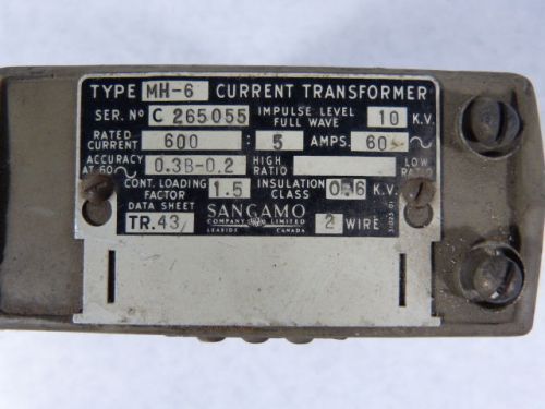 Westinghouse 237a970g01 current transformer 5a 100 ratio ! wow ! for sale