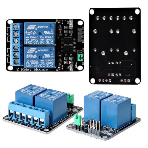 New 5v 2-channel relay module shield for arduino arm pic avr dsp electronic 10a for sale