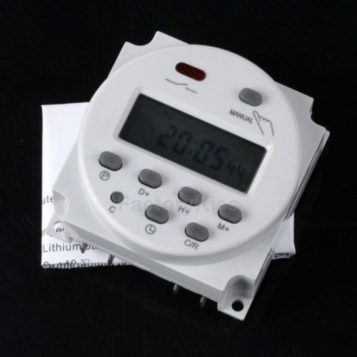 Dc 24v 16a digital mini lcd power programmable timer switch relay counter fks for sale
