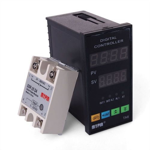 Dual Digital F/C PID Temperature Controller Control TA6-SNR +K thermocouple TE74