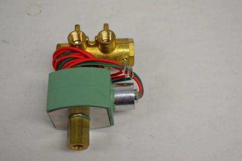 New air engineering 91b192 3-way 1/4in npt brass 120v-ac solenoid valve d204574 for sale
