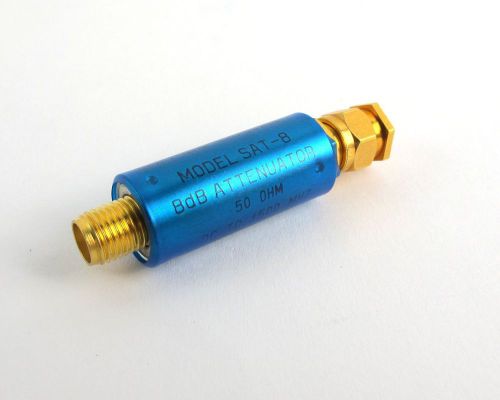 Mini-Circuits SAT-8 Attenuator 8dB 50OHM DC-1500MHz Gold SMA =NOS=
