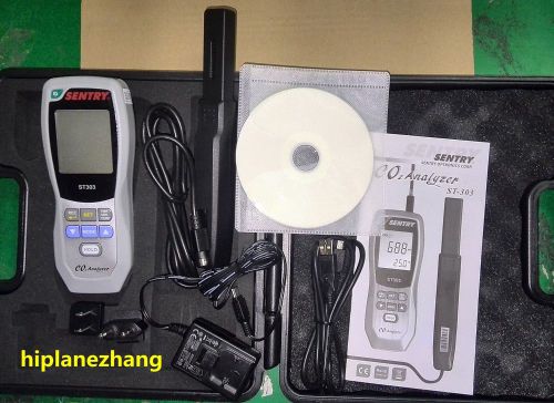 Carbon dioxide co2 detector analyzer 9999ppm humidity temperature meter 3in1 usb for sale