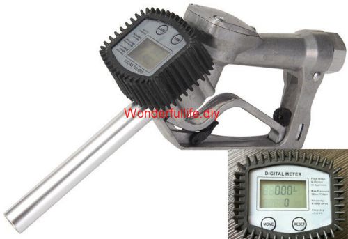 Mechanical gas fuel gasoline diesel petrol oil delivery gun nozzle flow meter for sale