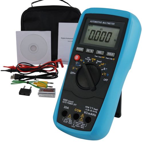 Digital automotive multimeter tester ac/dc current voltage temp diagnostic tool for sale