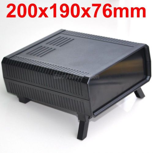 Hq instrumentation abs project enclosure box case, black, 200x190x76mm. for sale