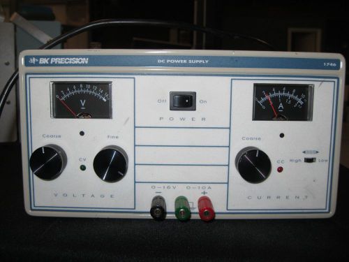 Bk precision model 1746 analog dc power supply/source 0-16 volt 0-10 amp 160w for sale