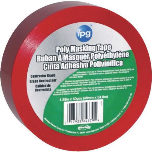 Intertape polymer group 4379 poly masking tape-2&#034; red poly masking tape for sale