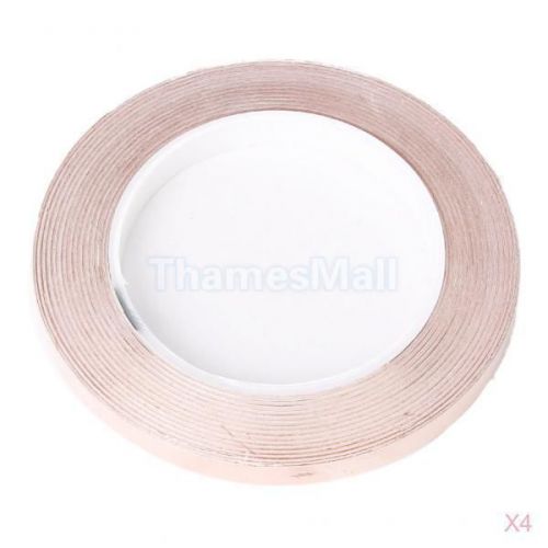 4x Roll of 33 Yards Copper Foil Tape with Adhesive Back 0.4 Inch Width