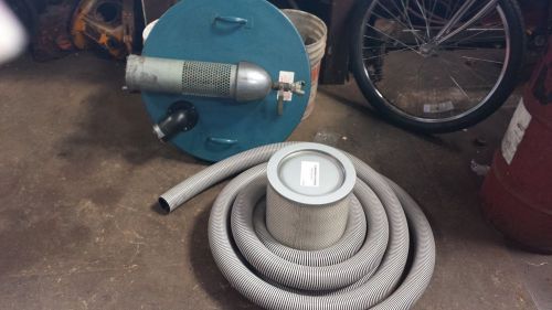 Nortech n551b pneumatic vacuum with 25&#039; hose and new filter for sale
