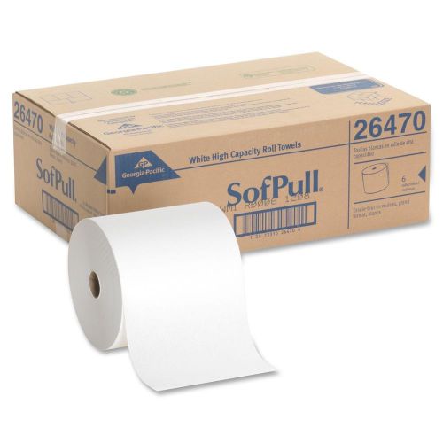 CARTN OF 6 SofPull Hardwound Roll Paper Towel - 7.87&#034;x1000 ft - 7.80&#034; Roll