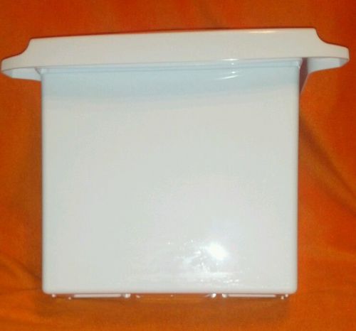 Rubbermaid commercial sanitary napkin receptacle w/liner rcp 6140 whi for sale
